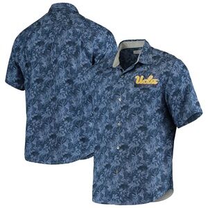 UCLA TOMMY BAHAMA SPORT JUNGLE SHADE SILK CAMP SHORT SLEEVE DRESS SHIRT 4XL